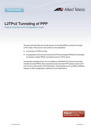 L2tpv2 Tunneling of PPP Feature Overview and Configuration Guide