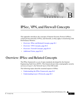 Ipsec, VPN, and Firewall Concepts