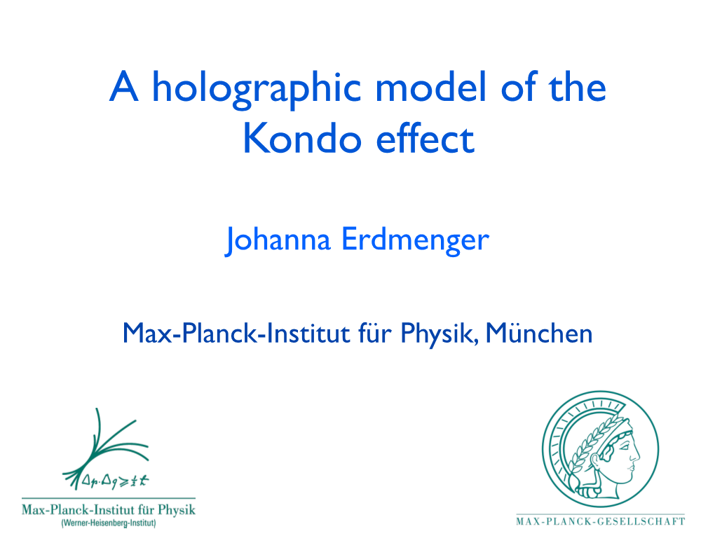 A Holographic Model of the Kondo Effect