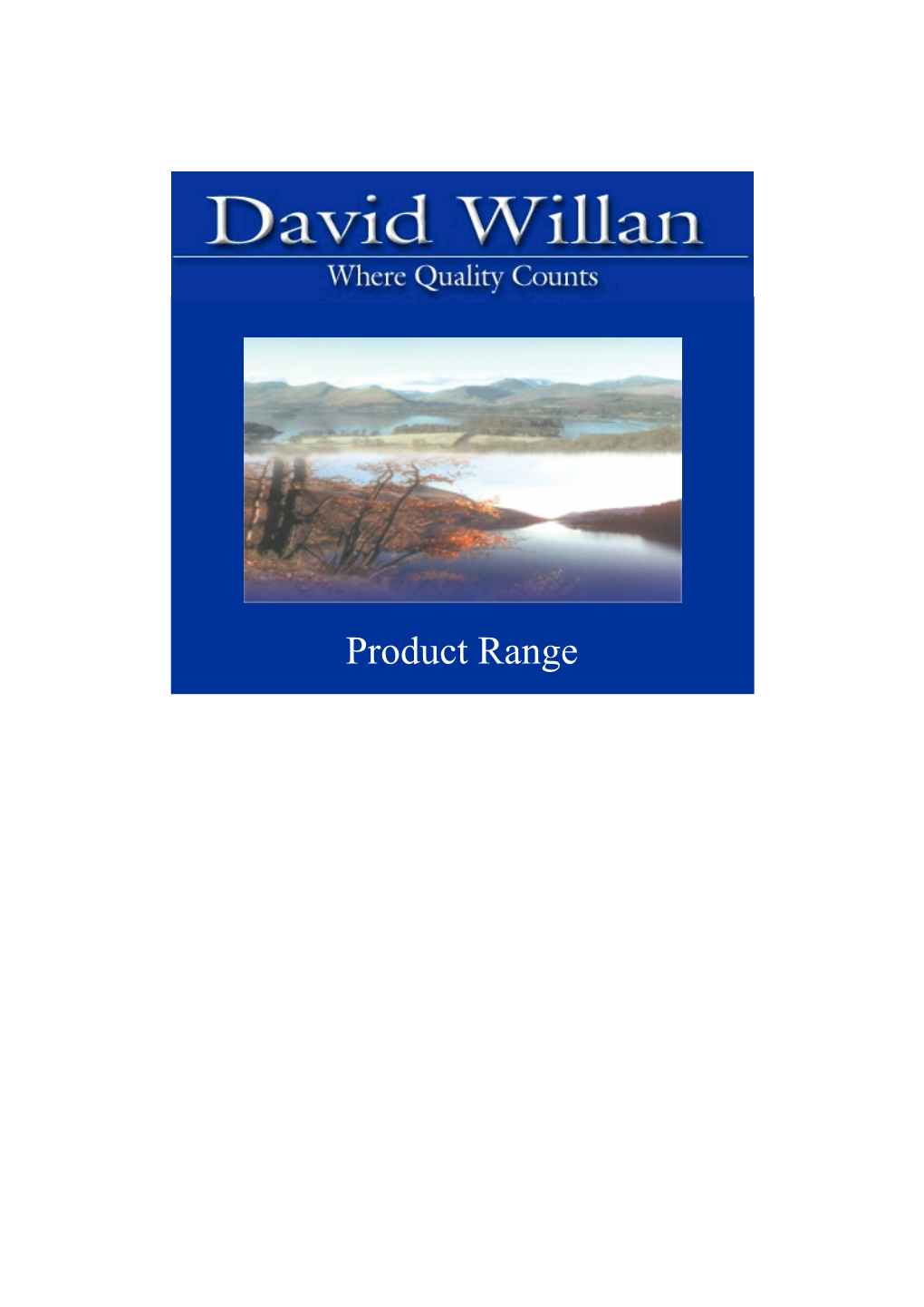 David Willan Fresh Food Product List