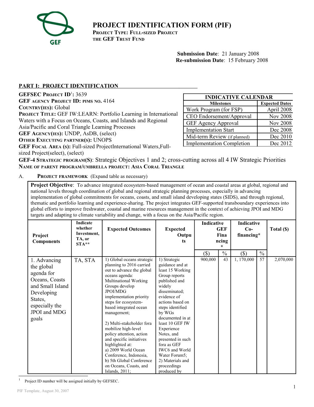 Financing Plan (In Us$) s18