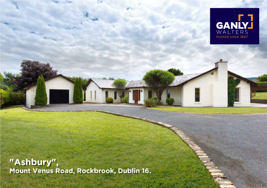 "Ashbury", Mount Venus Road, Rockbrook, Dublin 16