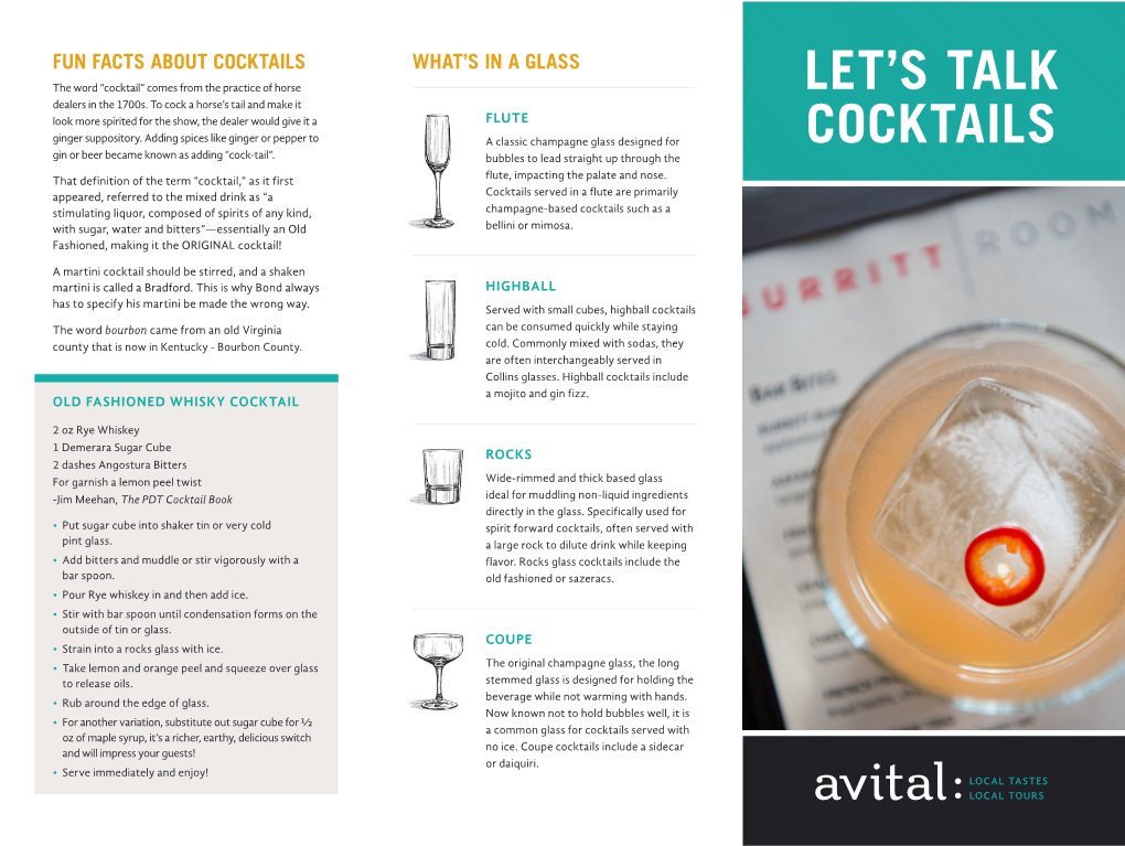 Let's Talk Cocktails