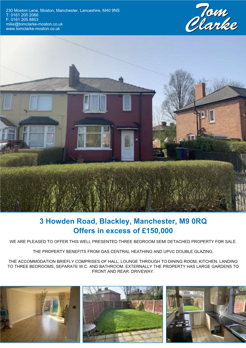 3 Howden Road, Blackley, Manchester, M9 0RQ Offers in Excess of £150,000