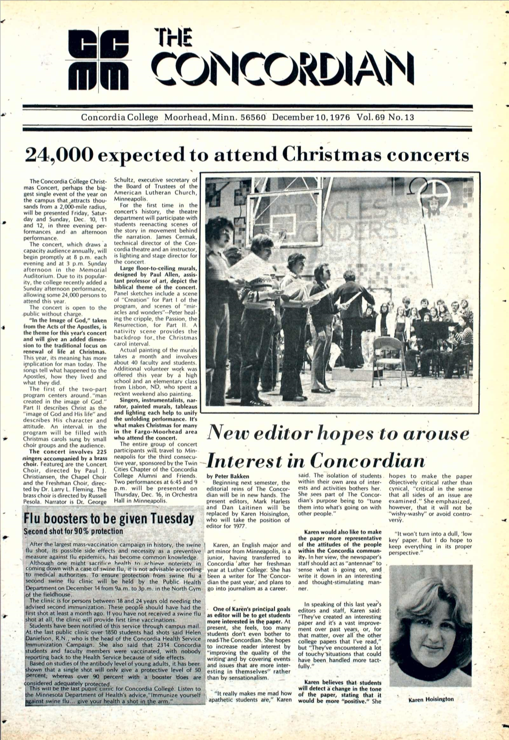 24,000 Expected to Attend Christinas Concerts New Editor Hopes To