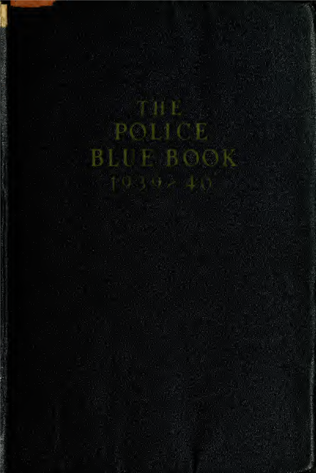 The Police Blue Book