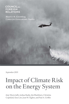 Impact of Climate Risk on the Energy System Examining the Financial, Security, and Technology Dimensions