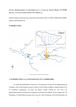 Etude Archéologique Et Historique De La Vallée Du Grand Morin (Ve-Xviiie