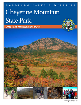 Cheyenne Mountain State Park Management Plan