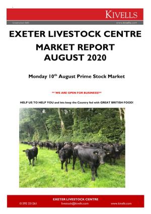 Exeter Livestock Centre Market Report August 2020