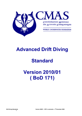 CMAS Drift Diving Standard