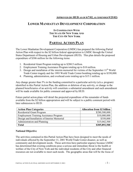 Partial Action Plan Final Amended As of September 25 20021–