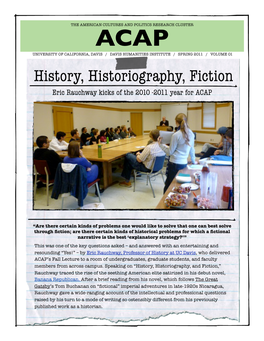 Spring 2011 ACAP Newsletter