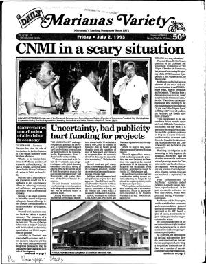 CNMI in a Scary Situation WE ARE in a Scary Situation.' Thus Said Samuel F