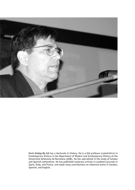 92 Wt Lxiv, 2005, Bijzonder Nummer, Pp. 92-133 Enric Ucelay-Da Cal | the Historiography of ‘Catalanism’