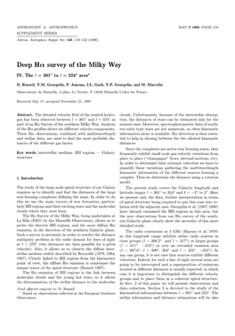 Deep Hα Survey of the Milky Way  IV