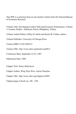 Book I: Notes, References