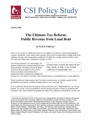 Policy Paper on Tax Reform (Pdf)