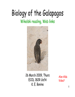 Biology of the Galapagos Wikelski Reading, Web Links