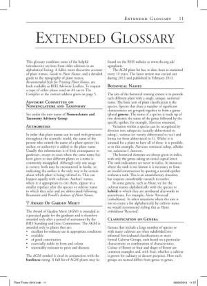 Extended Glossary 11 Extended Glossary