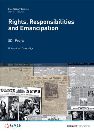 Rights, Responsibilities and Emancipation
