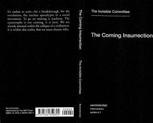 The Coming Insurrection by the Invisible