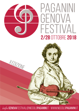 Programma Del Paganini Genova Festival 2018