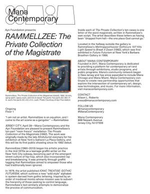 RAMMELLZEE: the Private Collection of The