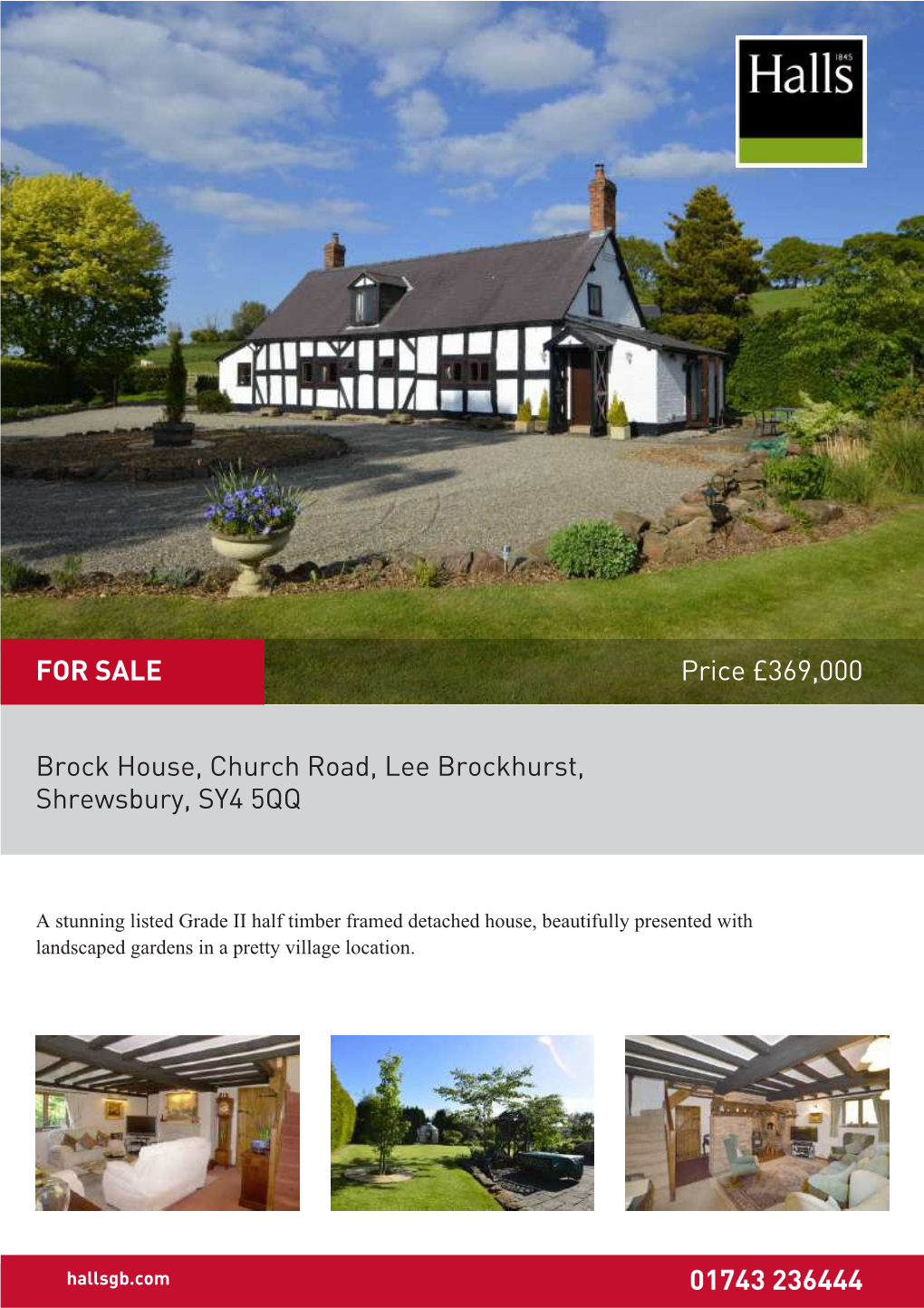 Brock House, Church Road, Lee Brockhurst, Shrewsbury, SY4 5QQ