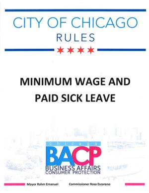 Chicago Minimum Wage Rules