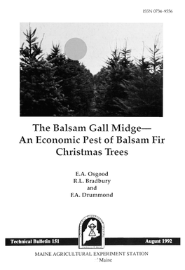 The Balsam Gall Midge— an Economic Pest of Balsam Fir Christmas Trees