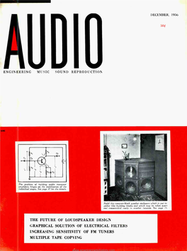 Engineering the Future of Loudspeaker Design Graphical Solution of Electrical Filters Increasing Sensitivity of Fm Tuners Multip