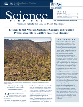 Analysis of Capacity and Funding Provides Insights to Wildfire Protection Planning