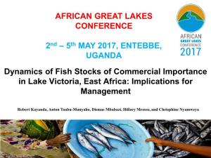Implications for Management AFRICAN GREAT LAKES