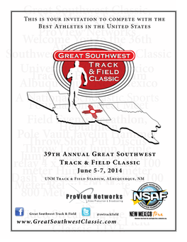 39Th Annual Great Southwest Track & Field Classic