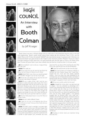 Booth Colman by Jeff Krueger