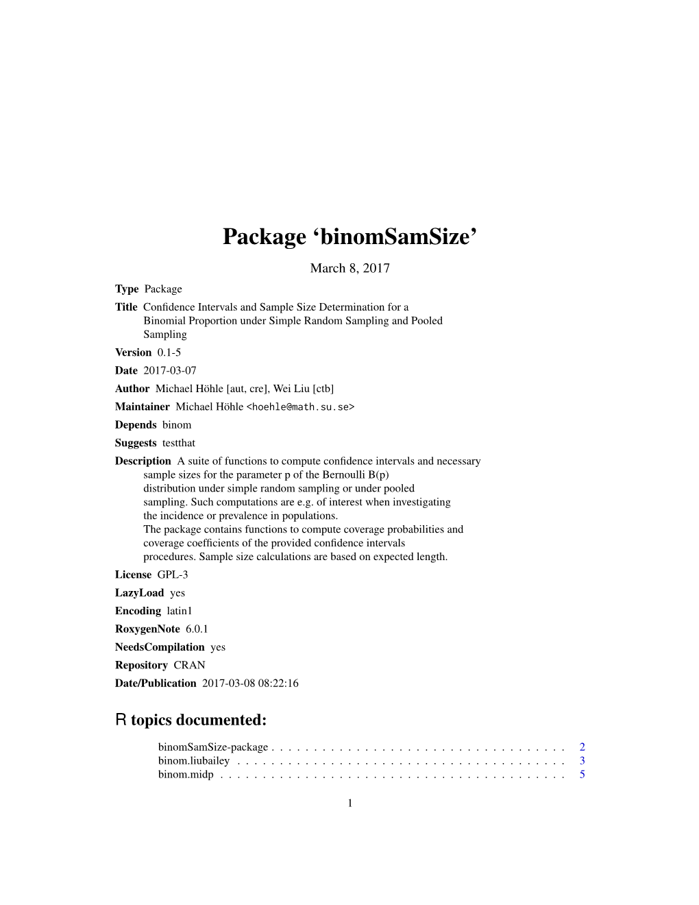 Package 'Binomsamsize'