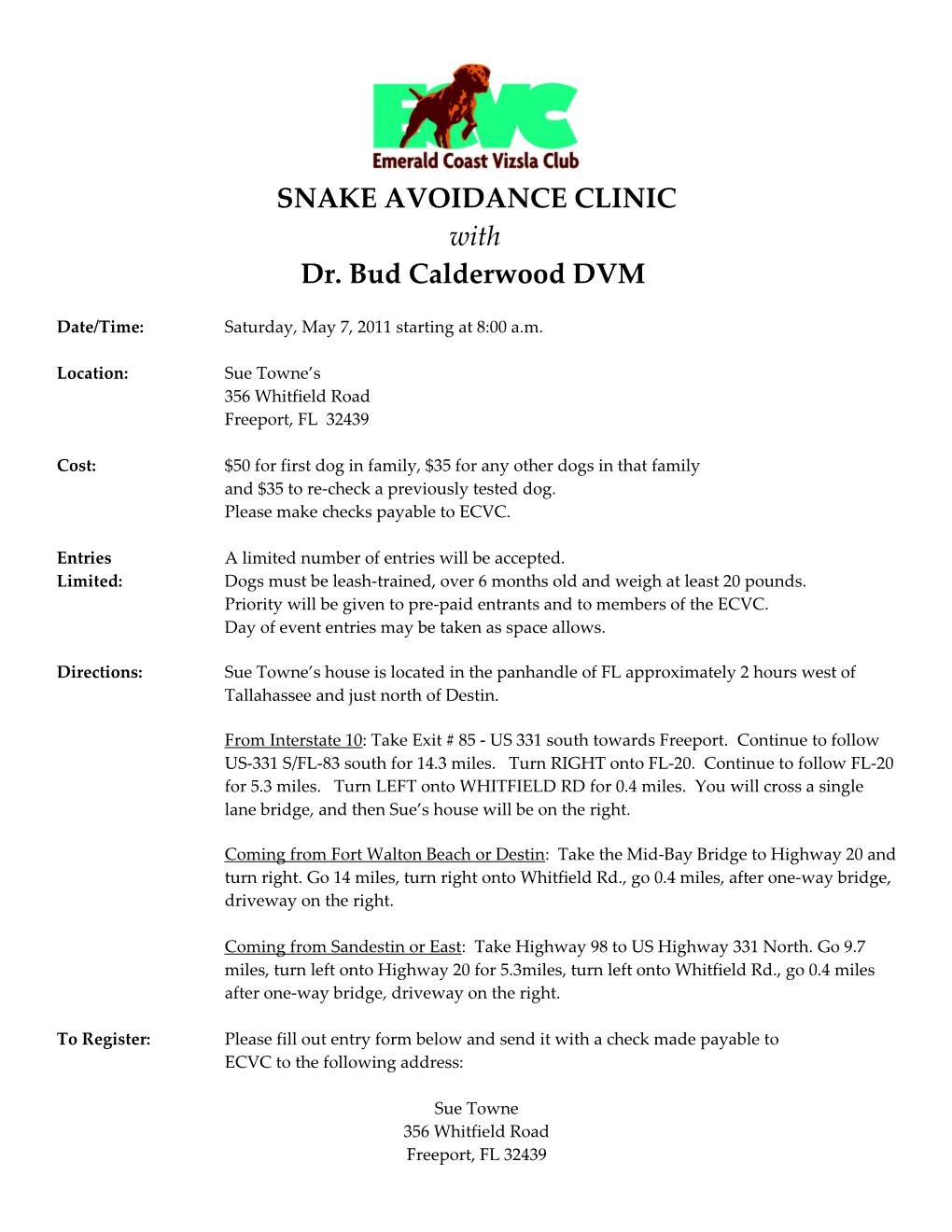 Snake Avoidance Clinic