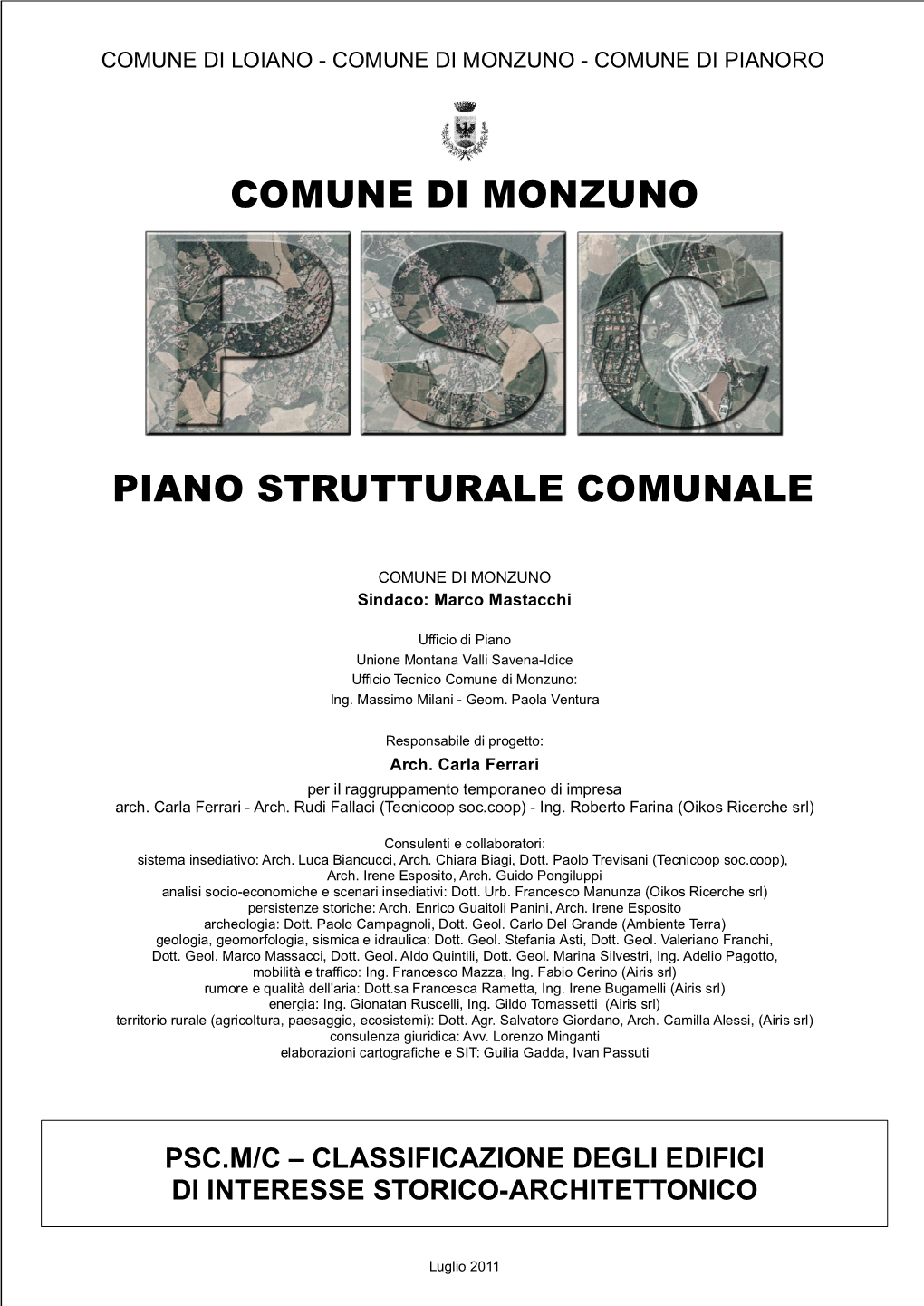 Piano Strutturale Comunale Comune Di Monzuno