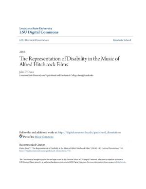 The Representation of Disability in the Music of Alfred Hitchcock Films John T