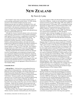 The Mineral Industry of New Zealand in 1999