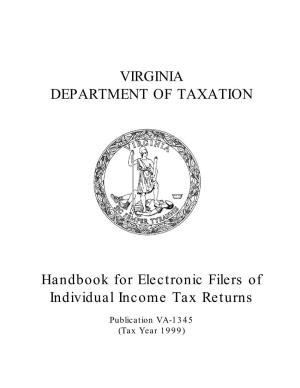 VIRGINIA DEPARTMENT of TAXATION Handbook for Electronic