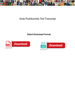 Andy Puddicombe Ted Transcript