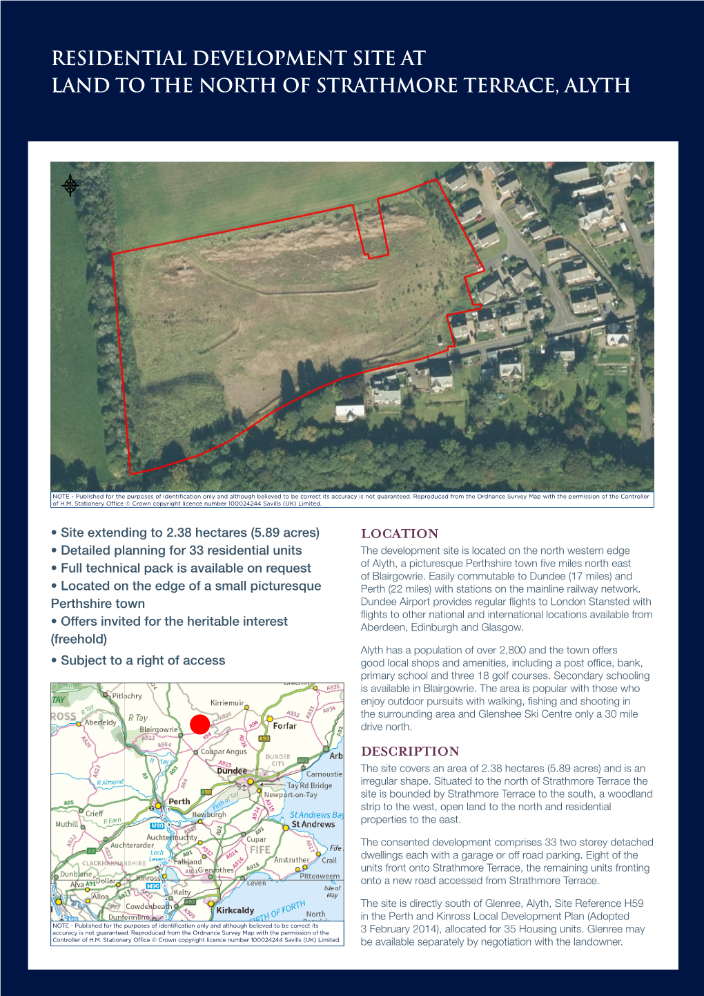 Residential Development Site at Land to the North of Strathmore Terrace, Alyth