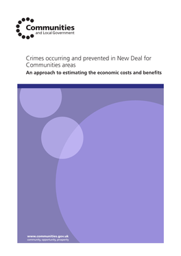 Crimes Occurring and Prevented in New Deal for Communites Areas