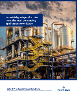 Brochure: Solahd™ Industrial Power Solutions, April 2021