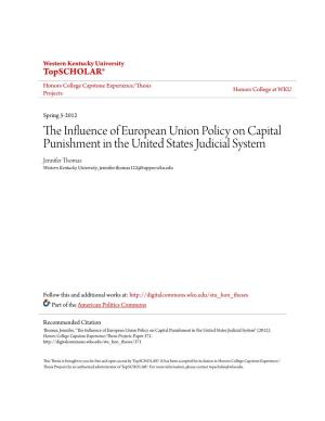 The Influence of European Union Policy on Capital Punishment in The