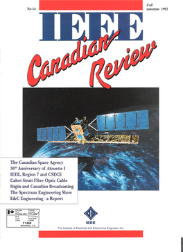 The Canadian Space Agency 30Thanniversary of Alonette I IEEE
