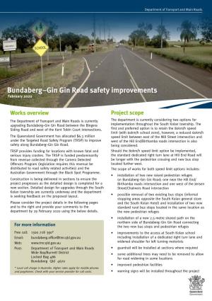 Bundaberg–Gin Gin Road Safety Improvements February 2020