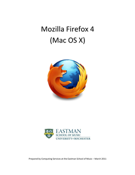 Mozilla Firefox 4 (Mac OS X)